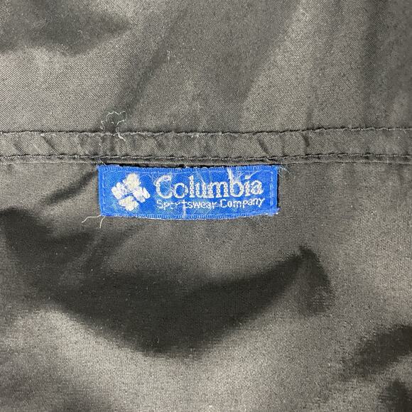 COLUMBIA Vintage Jacket Medium Reversible Bomber Insulated Blue Black Retro 90s - Picture 3 of 6